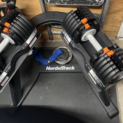 NordicTrack Adjustable Dumbbells With Stand