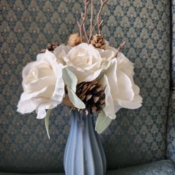 Artificial Flowers In Vase
