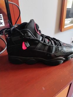Jordans  red and black size 7