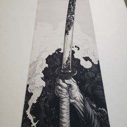 Cinematic Samurai Sword Gaming Mouse Pad