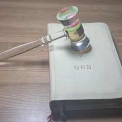Rare 1941 OES Heritage Bible & Personalized Ceremonial Gavel Set