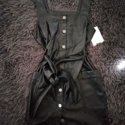 Black Leather Dress 
