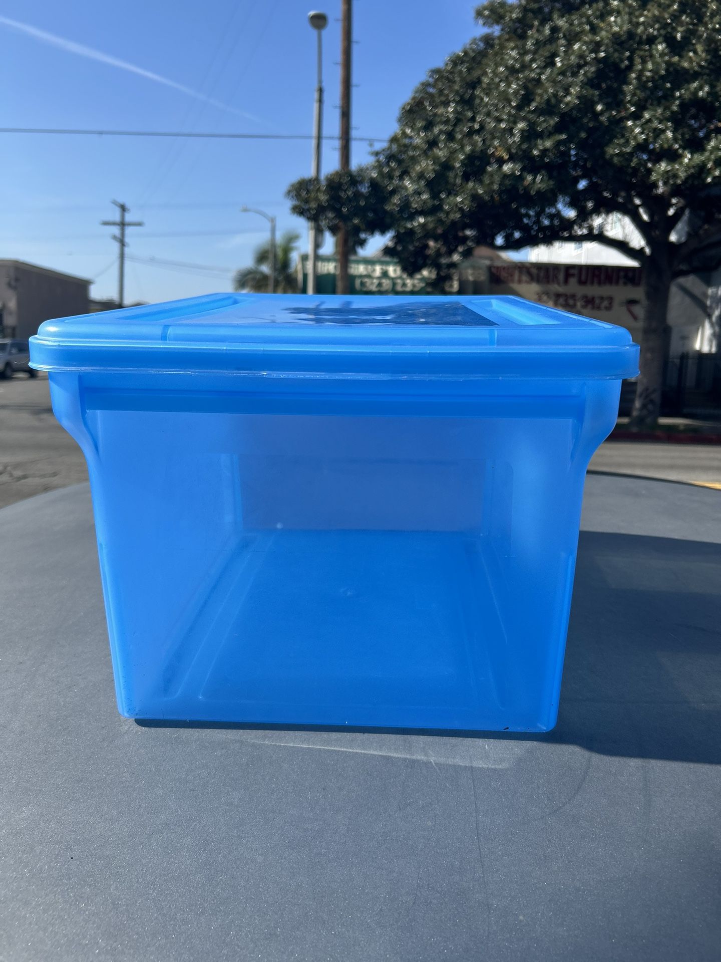 1 Plastic Beam Storage Container 13 3/4 W x 18 L x 11  1/8 H