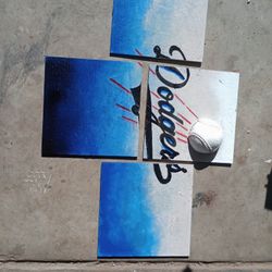 4 Piece Dodger Painting