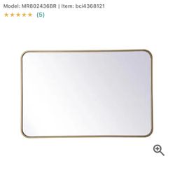 Elegant Lighting Evermore 24" W x 36" H Rectangular Framed Bathroom Wall Mirror