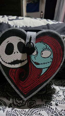 Jack and Sally heart shaped bag