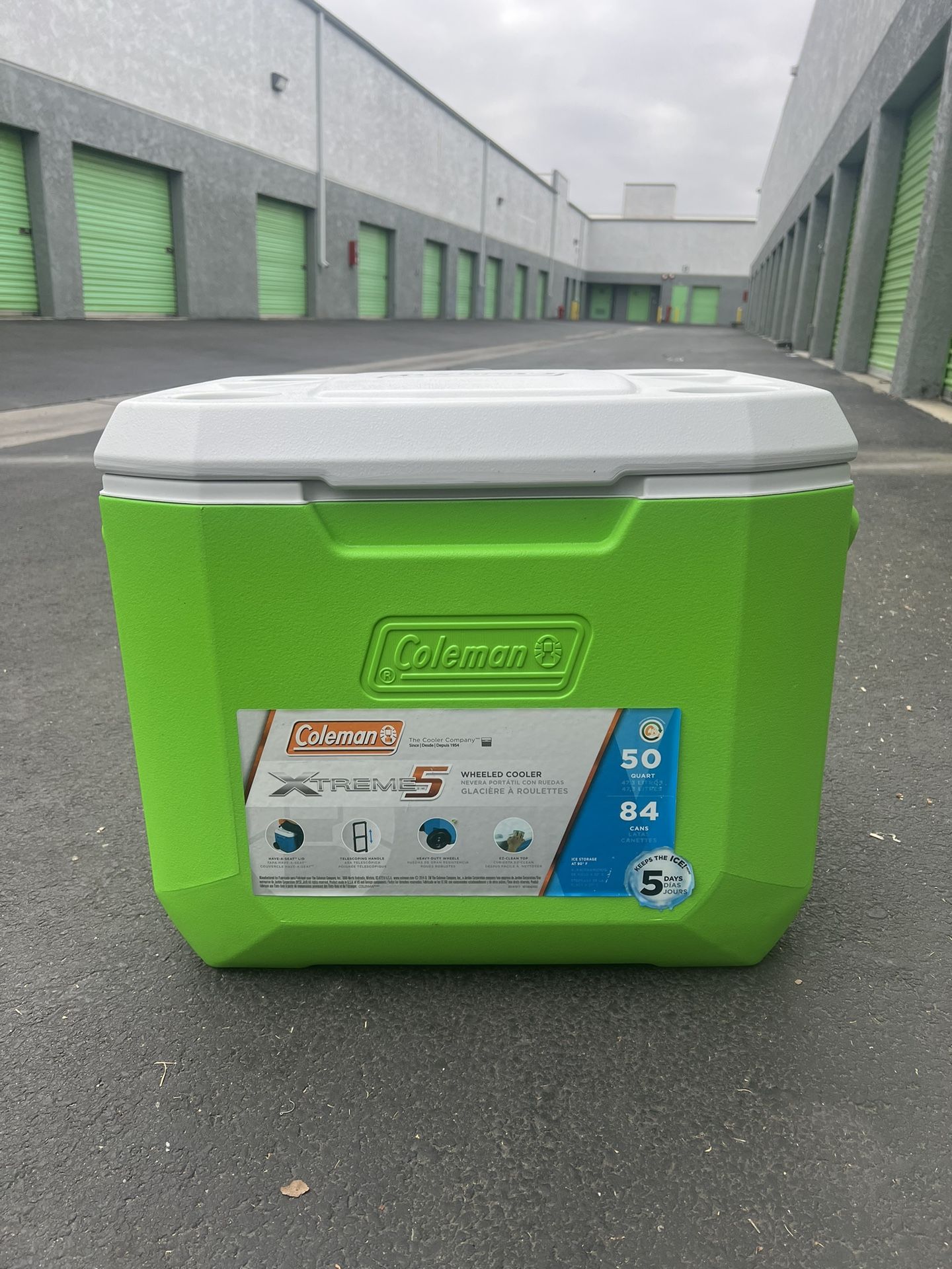Green Coleman Cooler