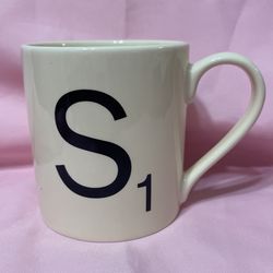 SCRABBLE MUG CUP LETTER S
