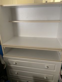 Dresser with built in changing table