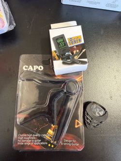 Guitar Tuner, Guitar Accessories with Picks, Capo