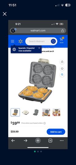 new Disney waffle maker