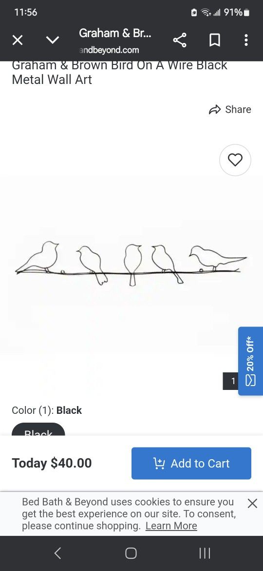 Birds On A Wire Wall Art