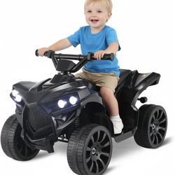 6V Kids ATV 4-Wheeler Ride On Car, Electric Motorized Battery Powered Vehicle with Music, Headlights