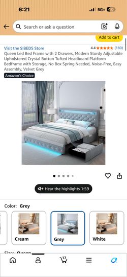 Queen bed frame