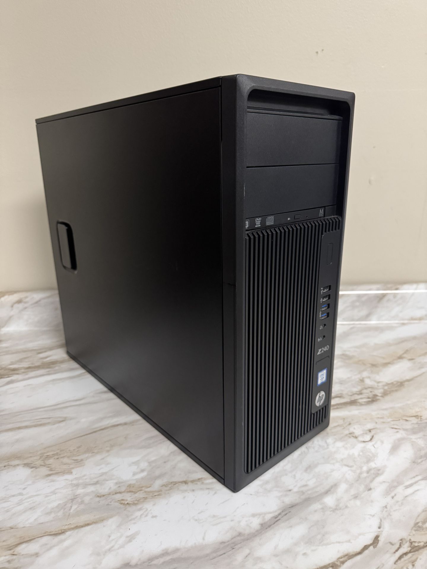HP Z240 - WS Desktop Computer PC Xeon E3-1280v5 64GB 512GB NVME SSD + 6TB HDD Quadro K2200 W11 Pro