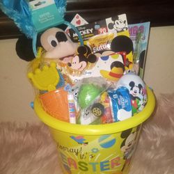 Large Mickey Mouse Easter Basket New 