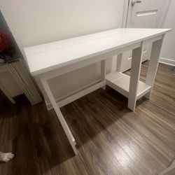 Desk - White (Like New) For $30