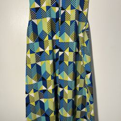 Calvin Klein Sleeveless Geometric Print Shift Dress