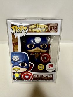 Funko Pop! Marvel Infinity Warps - Soldier Supreme #679 Glow In The Dark Walgreens Exclusive