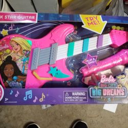 Barbie Rock Star Guitar New