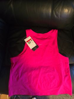 Hot Pink Nike Zenvy Fitted Tank sz Lg