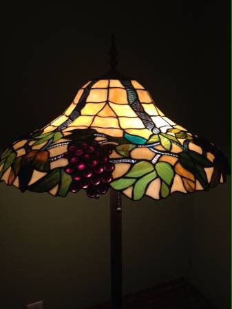 Tiffany Style Floor Lamp with Grapes