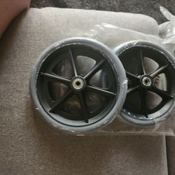 Universal Hard Rubber Walker Wheels  2 Pcs