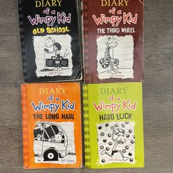 Diary of Wimpy Kid Hardback Books - Lot Of 4 