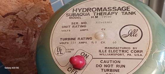 HYDROMASSAGE THERAPY TANK