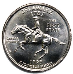 ROLL OF DELAWARE STATE QUARTERS