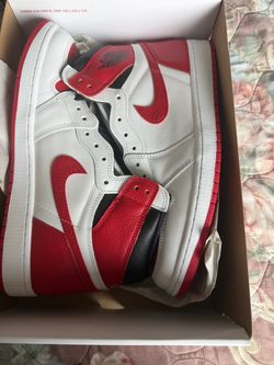 Air Jordan 1 High White Red Black Sneakers