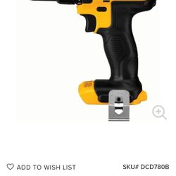DeWalt DCD780B 20V MAX Compact Drill/Driver (Tool Only)