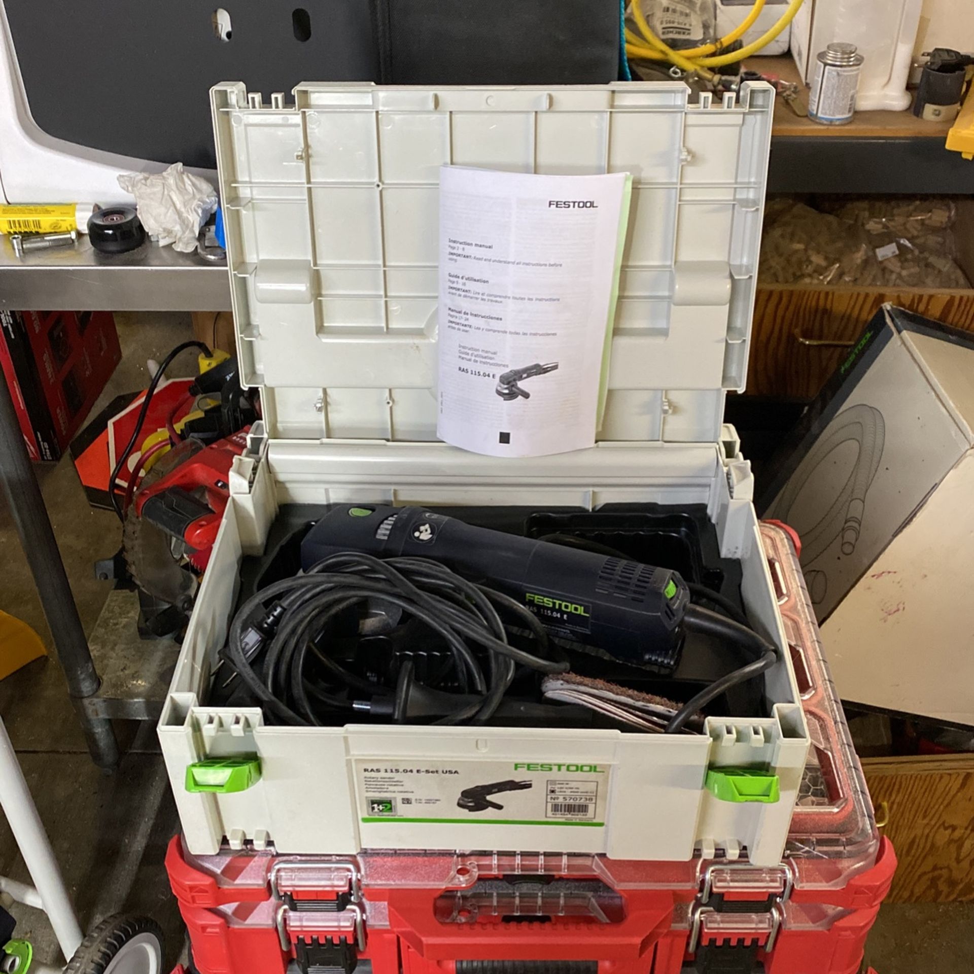 Festool RAS 115 Rotary Sander In Systainer