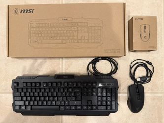 MSI keyboard and mouse.