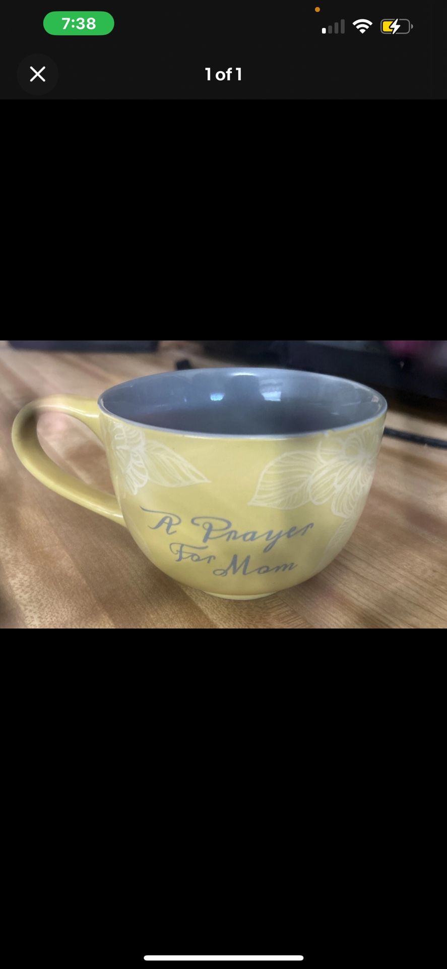 nice yellow coffee mug Saying A Prayer For Mom