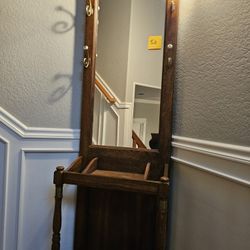 Wood Mirror Stand