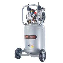 909# 13 gallon air compressor, 2 HP, 4.6 SCFM at 90 PSI, oil-free, 66 dB, ultra-quiet for tire inflation, car repair, carpentry nailing and spray pain