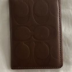 Coach Leather Wallet $35