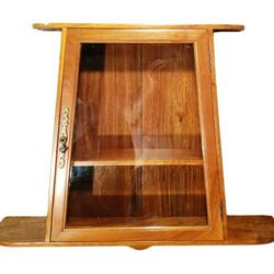 Unique Wall Mount Display Case Wooden Storage Cabinet