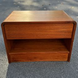 Mid Century Modern, Arne Wahl Iversen Danish Teak Nightstand