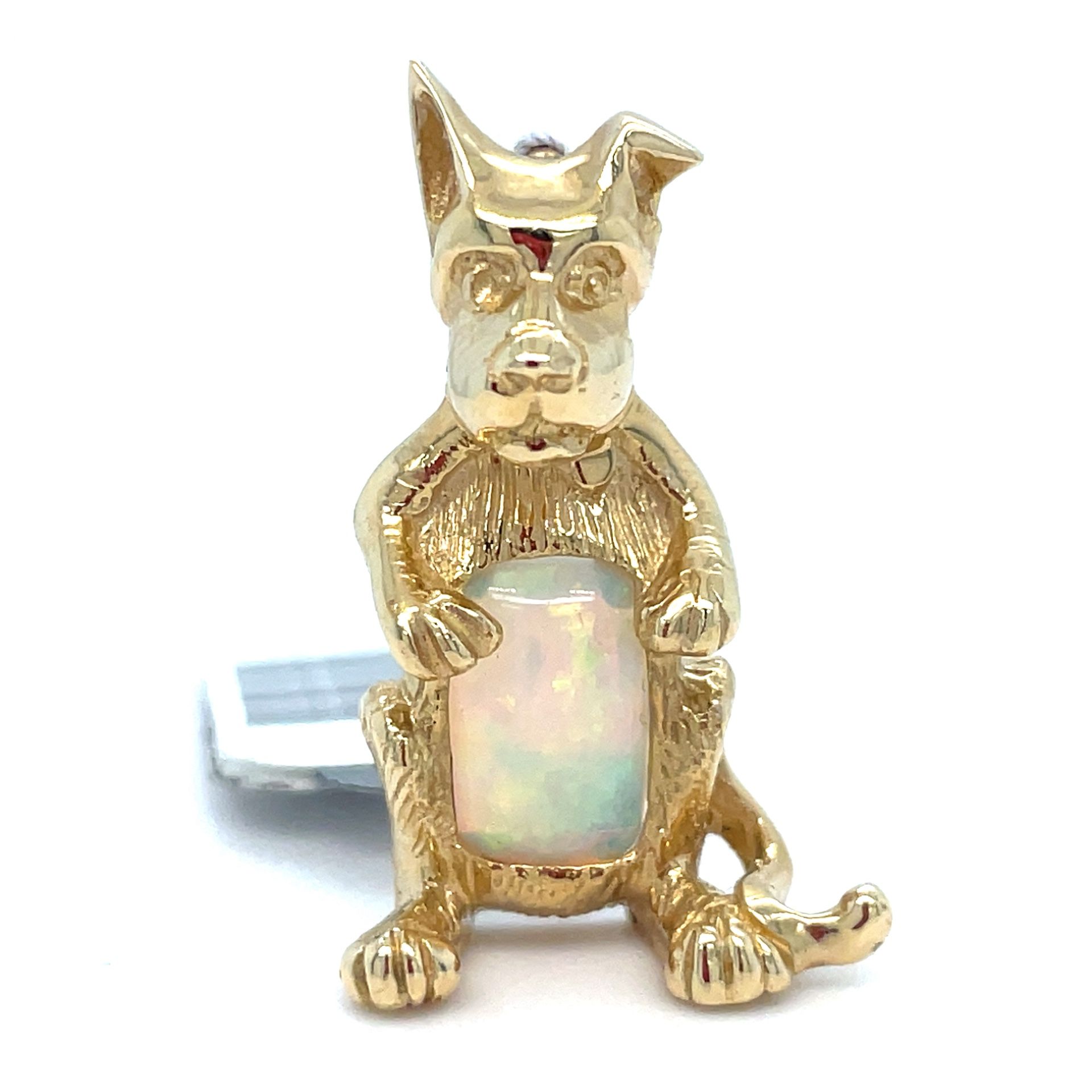 14Kt Yellow Gold Dog Opal Pendant 5.70g 148802/11