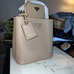 Brown Prada Purse Plus Mini Wallet