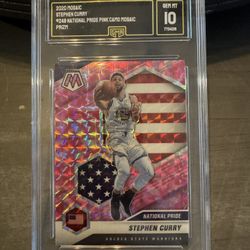 2020-21 Panini Mosaic - National Pride Stephen Curry