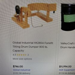 Drum Tipper & Drum Dolly  1st $300.   $$$ FAST SALE $$