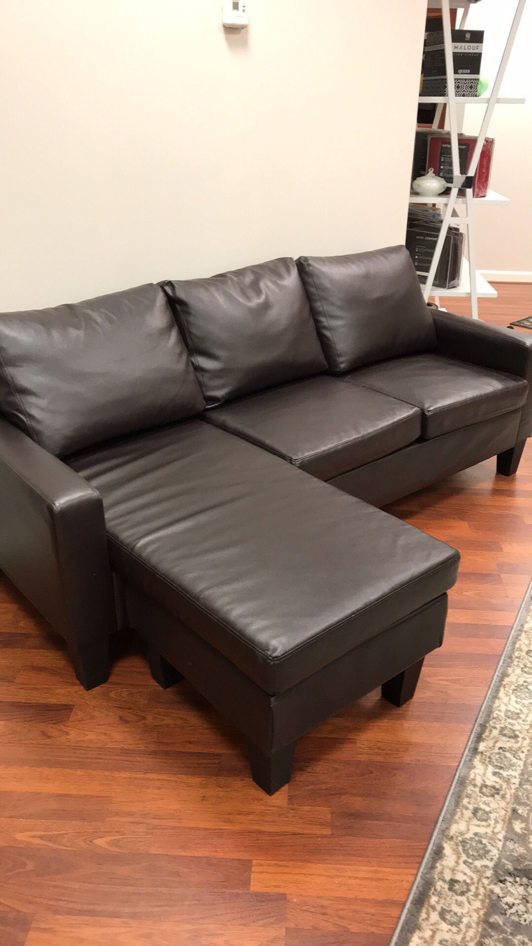 Small couch and ottoman