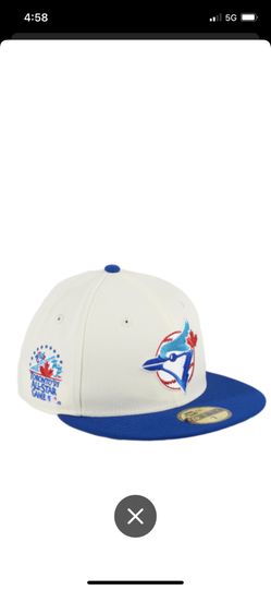Exclusive New Era 59 Fifty Toronto Blue Jays All Star Game 1991 Patch Hat White Royal