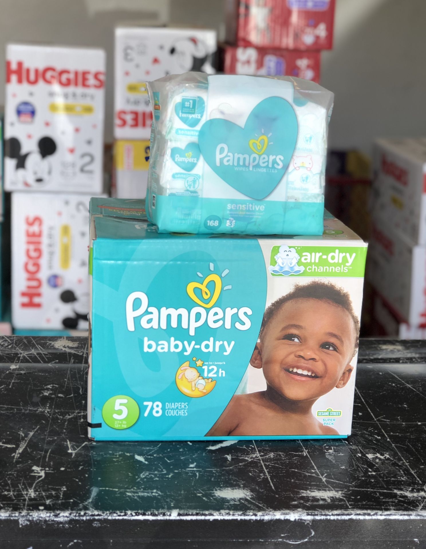 Diapers and wipes bundle