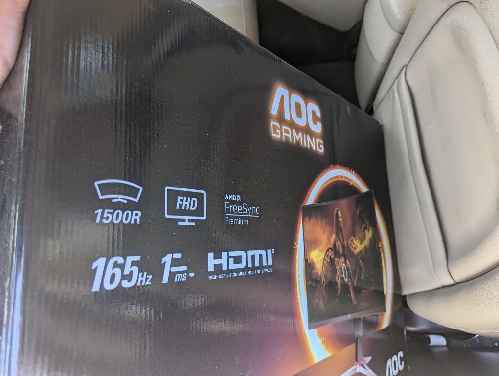 $120 AOG 27" Curved Gaming Monitor