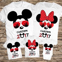 Disney family vacations shirts personalized