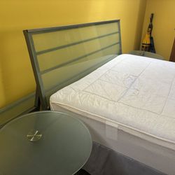 Queen Bed Frame With End Tables